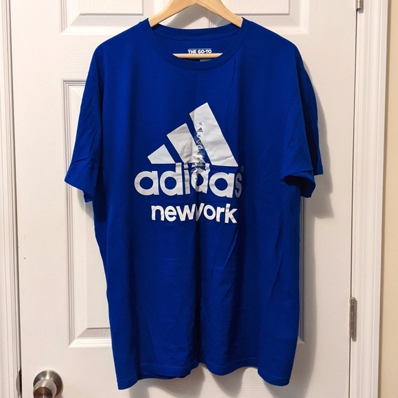 adidas Other - New ADIDAS T-SHIRT MENS XL "New York" Blue GO TO TEE
